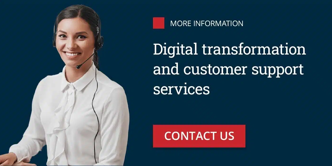 Digital transformation and customer support services